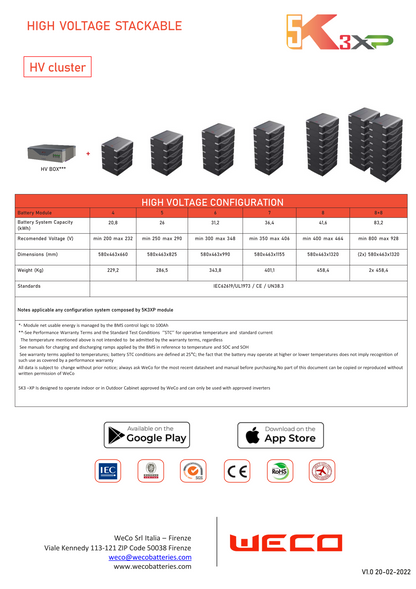 Batteria di accumulo per fotovoltaico Weco 5,3 kWh