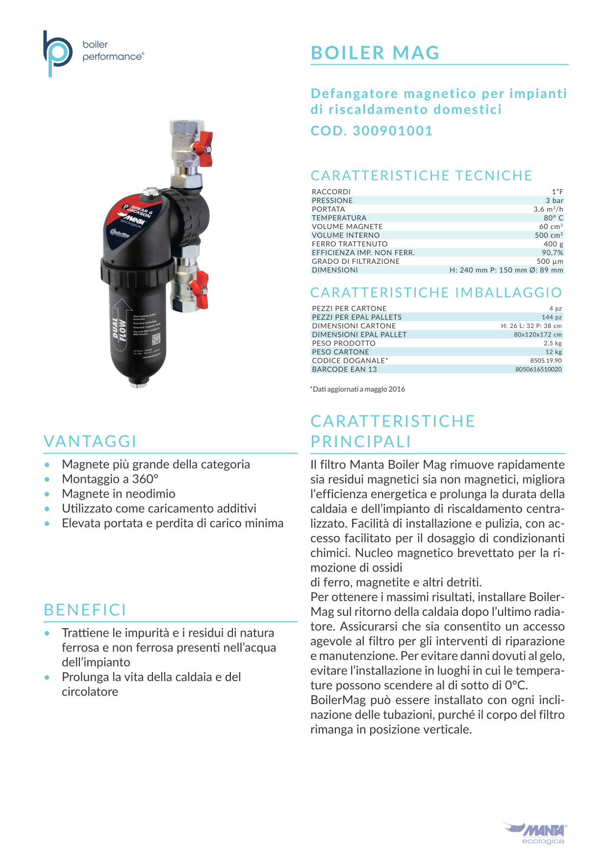 DEFANGATORE MAGNETICO BOILERMAG 1″