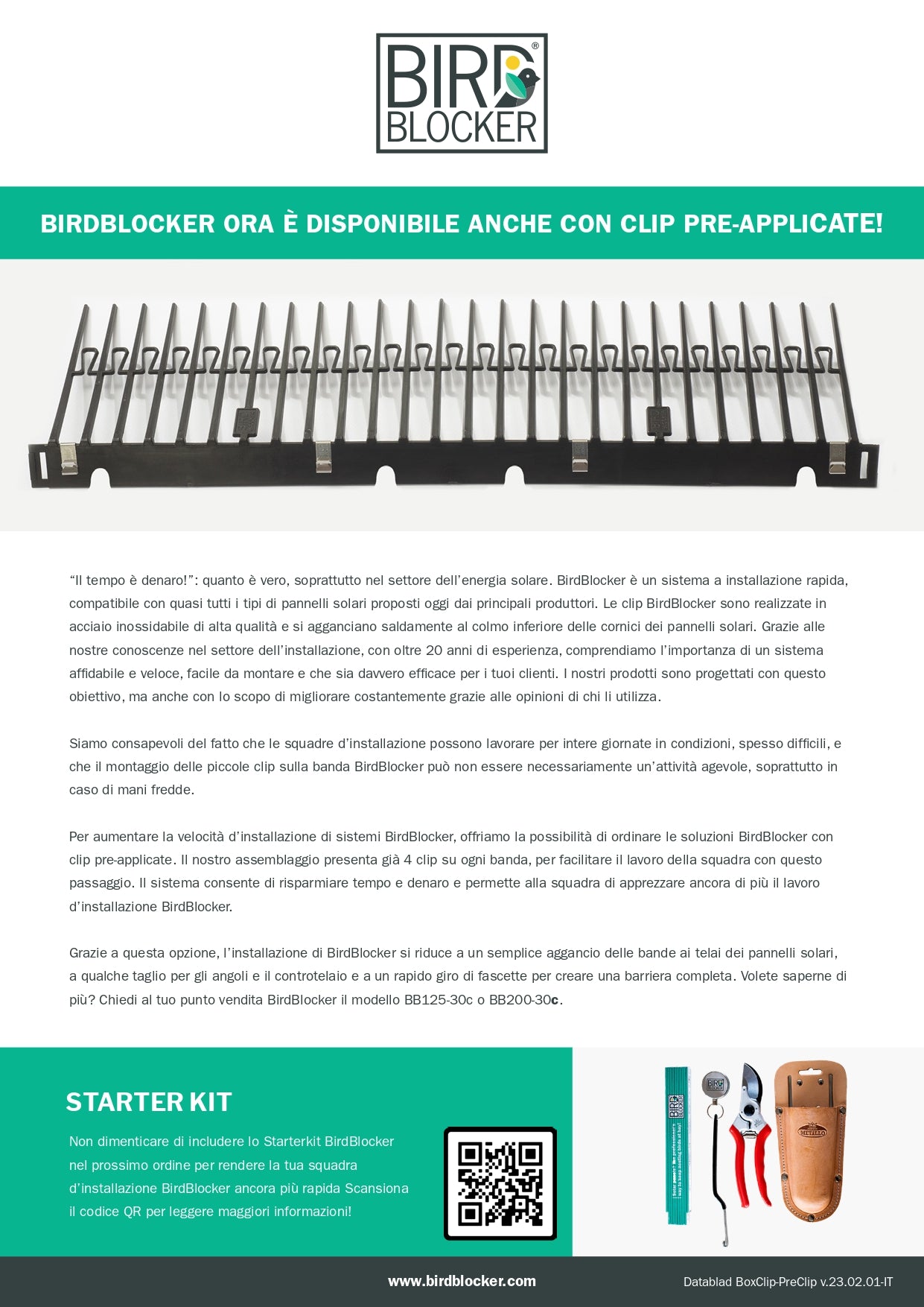 PROMOZIONE LANCIO BirdBlocker BB125evo-30c  5 BOBINE DA 30M!!!!