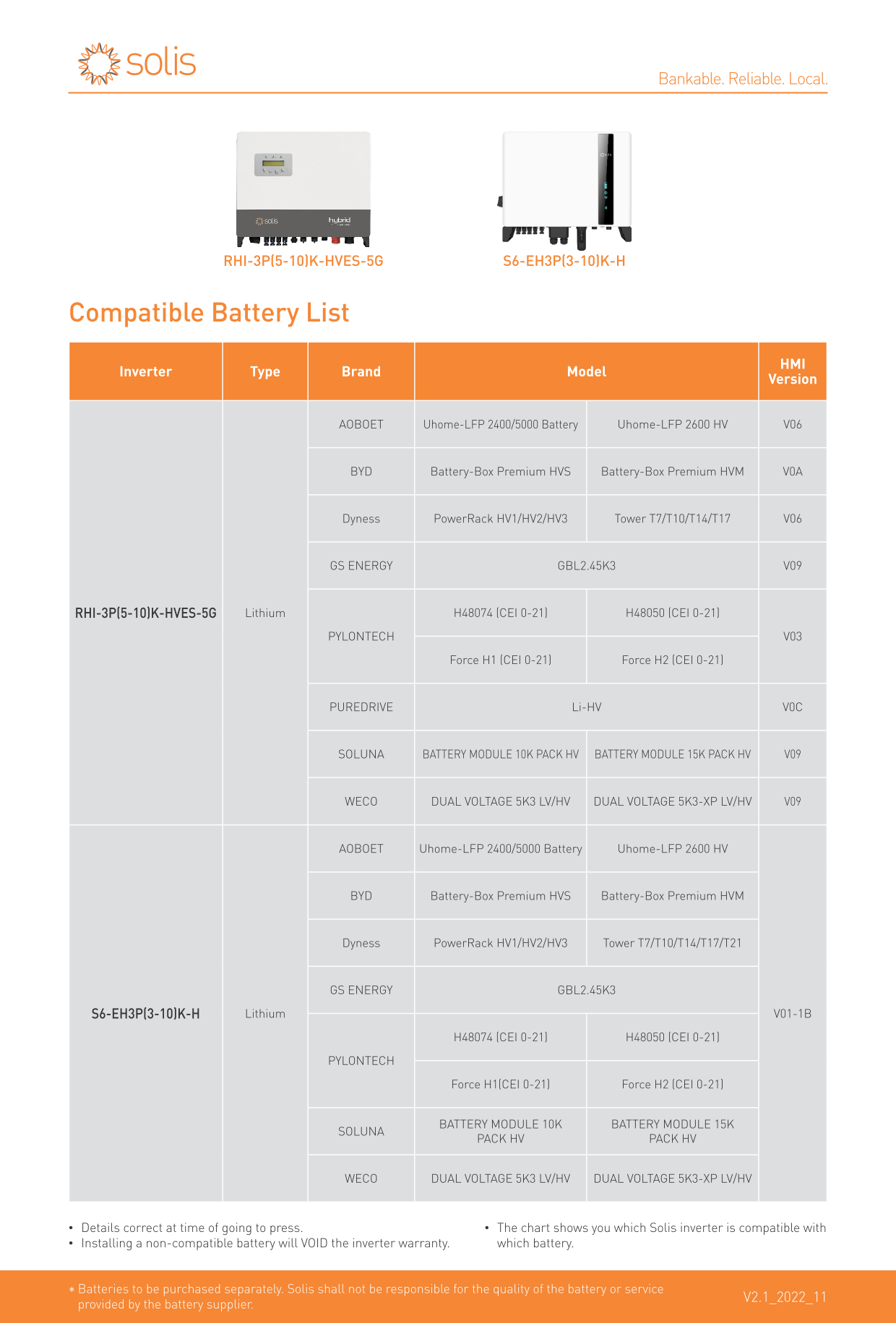 Inverter ibrido trifase 10 KW Solis