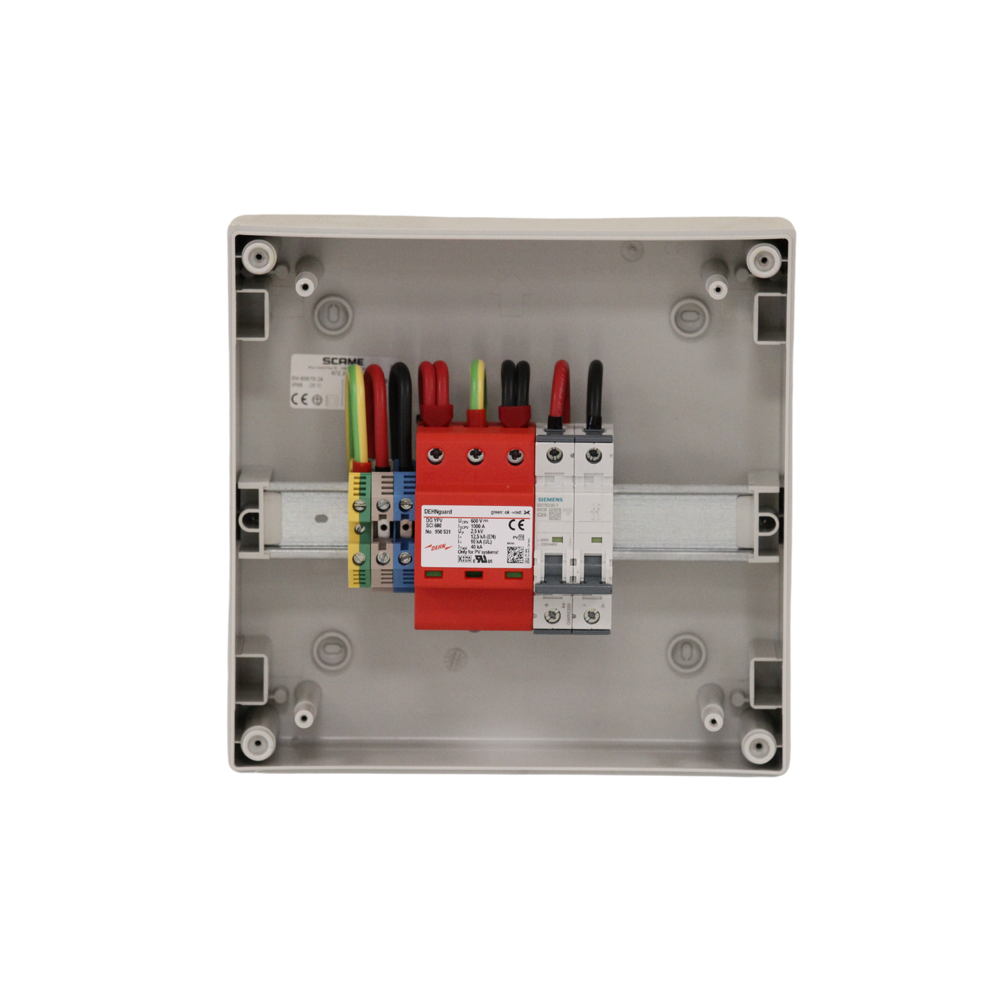 Quadro di campo fotovoltaico: 01/01 600V 20A INTERRUTORE