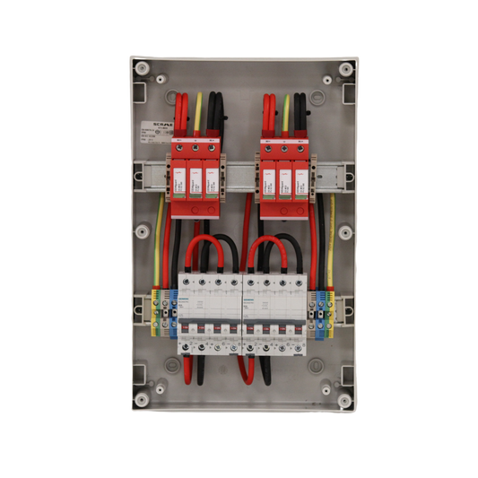 Quadro di campo fotovoltaico: 02/02 1000V 20/32A INTERRUTORE